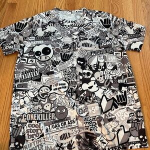 Hip Hop Urban shirt Graffiti Street Art black and white